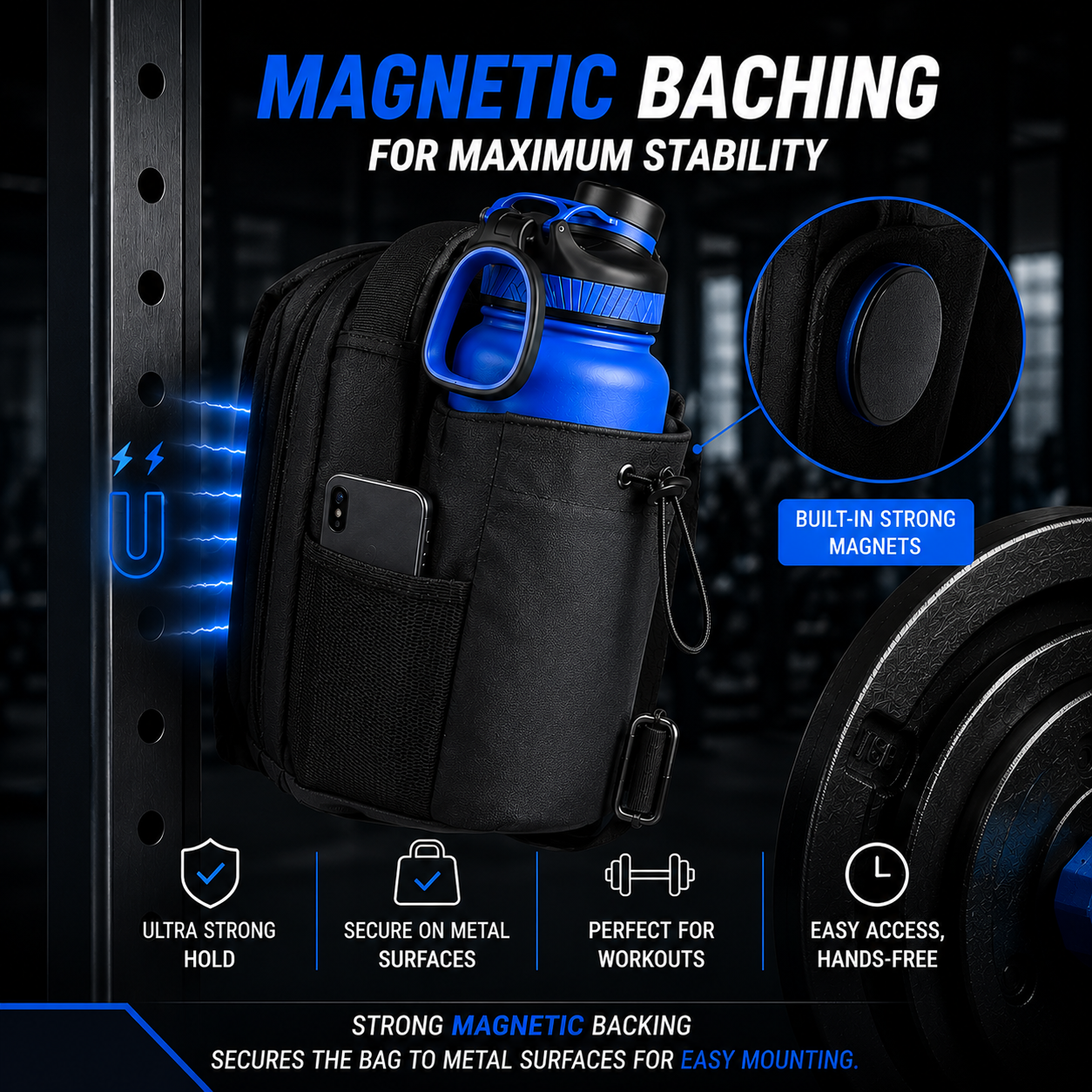 Sac de sport magnétique
